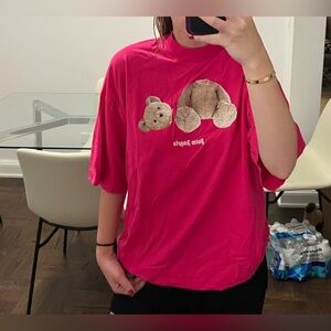 Palm Angels Bear Printed Crewneck T-Shirt
